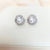 Imagem do Brinco round cristal silver