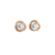 Brinco round cristal gold - comprar online