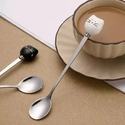 Cuchara café gatito - comprar online