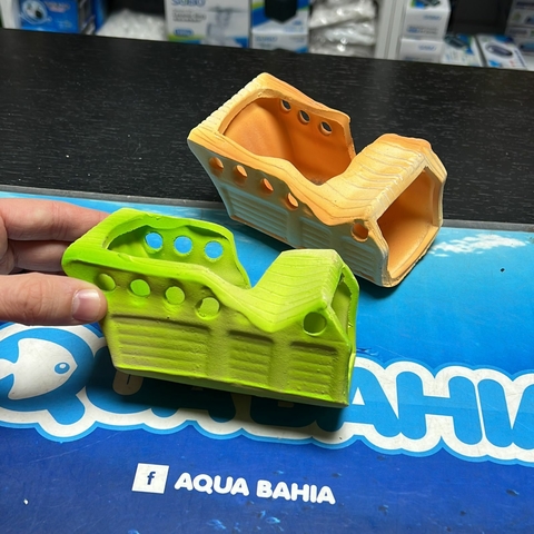 Medio barco fluor