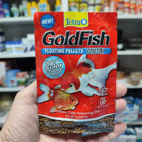 Goldfish Tetra Color 5g Alimento Flote Carassius Agua Fria