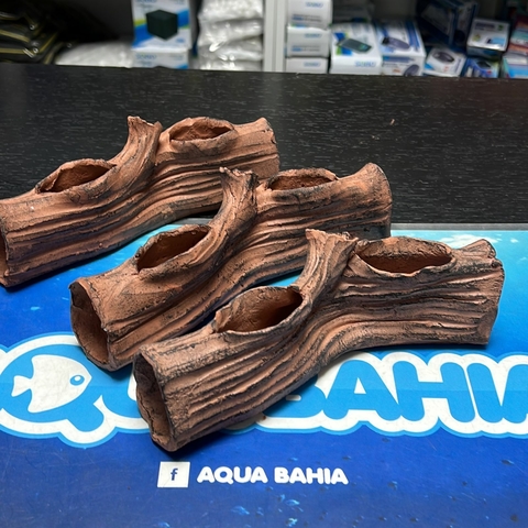 Tronco acostado ceramica chico 20cm
