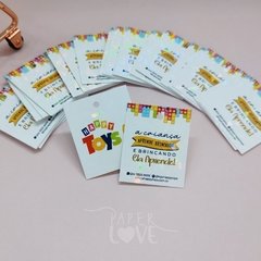 Mini Tag Laminação Holográfica