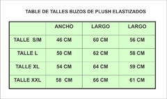 buzo de plush bifaz