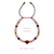 Rose Quartz Valentines Bracelet - Pulseira em Quartzo rosa, olho de tigre, granada e aço inoxidável dourado
