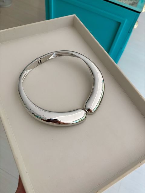 CHOKER MAX ENCONTRO GOTA FOLHEADO A PRATA - comprar online