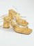 Imagem do SANDÁLIA NIQUE OFF WHITE E DOURADA
