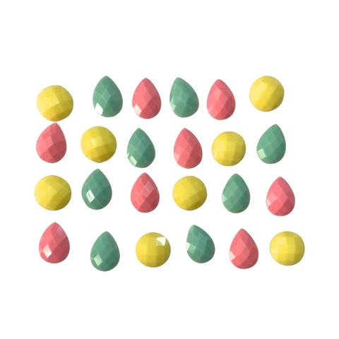 APLIQUE CHATON CANDY COLOR - 24 UNIDADES