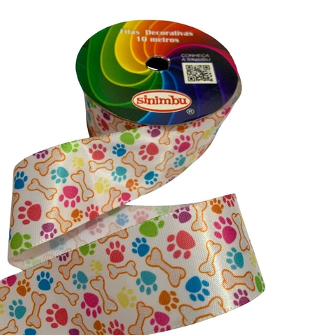 FITA DE CETIM OSSINHO/PATINHA SINIMBU PET (38MM) - 1 METRO