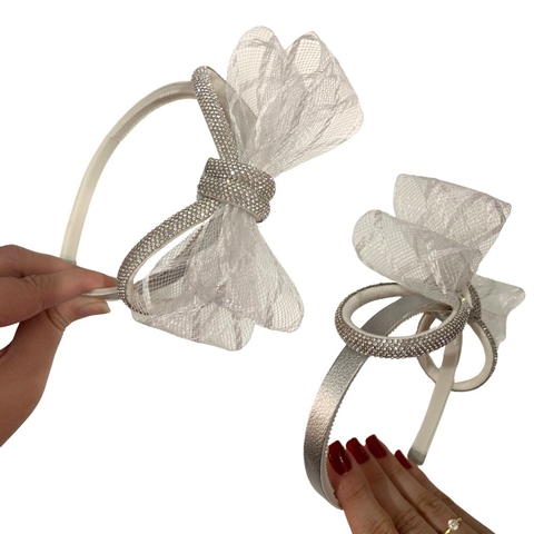 KIT TIARA LUXO PRATA