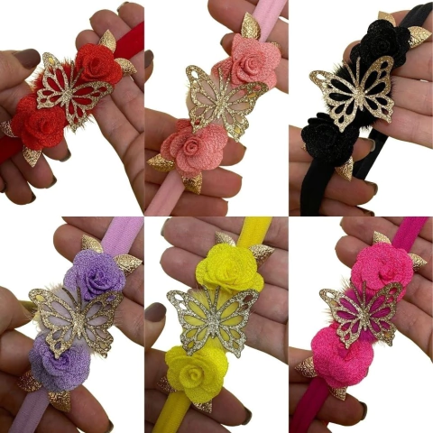 MONTE FAIXAS DE BEBÊ BORBOLETA CHIQUE 1802