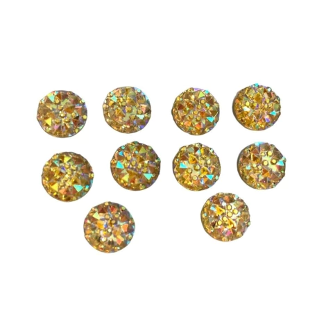 APLIQUE CHATON FURTA-COR AÇUCARADO - 10 UNIDADES