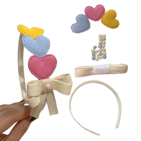 KIT MONTE SUA TIARA DE CORAÇÃO CANDY - 1 UNIDADE 1609