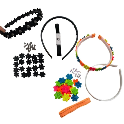 KIT NA MEDIDA - MONTE TIARA DE FLOR PRENSADA 1602