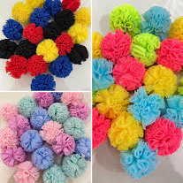 POMPOM DE MALHA DE 2,5CM - 20 UNIDADES