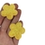 APLIQUE FLOR GLITTER AMARELA TECIDO - 2 UNIDADES - comprar online