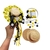 KIT MONTE SUA TIARA JUNINA AMARELO E PRETO - 1 UNIDADE