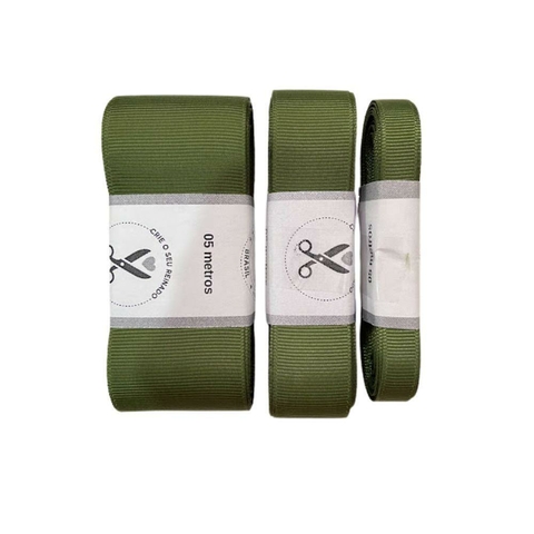 FITA GORGURÃO SANDING COR 296 (VERDE MILITAR) - 5 METROS