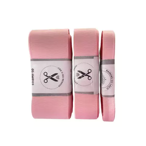 FITA GORGURÃO SANDING COR 12 (ROSA BEBÊ) - 5 METROS