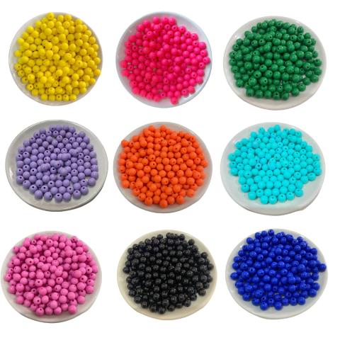 BOLA LEITOSA 8MM - 35 UNIDADES