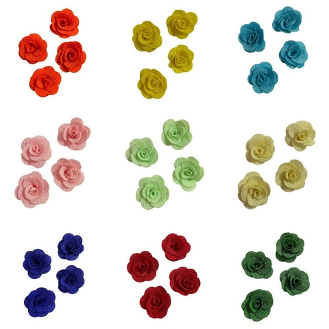 FLOR CAMELIA DE TECIDO 2,5CM - 2 UNIDADES