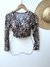Cropped Animal Print