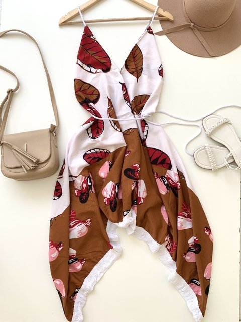 VESTIDO GRAZY MARROM