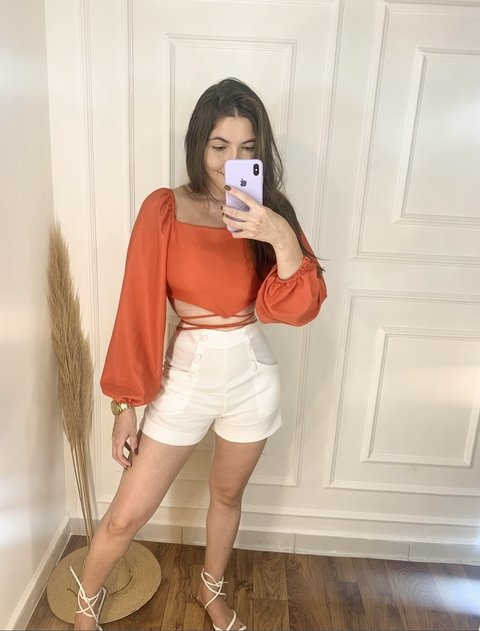 Cropped Bianca Terracota