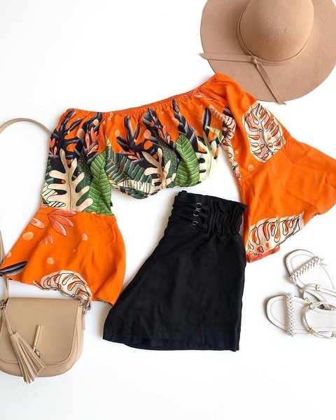 Cropped Laranja Tropical