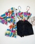 KIMONO E CROPPED PRAIA(CONJUNTO DUAS PEÇAS)