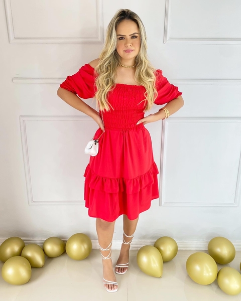 Vestido Amélia vermelho