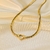Collar Corazón Calado (Acero) - Bellabijouterie