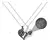 Collar Corazón para compartir Imán Te amo 100 idiomas (Acero) - comprar online