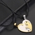 Collar Gato Compartido Corazon (Acero) - Bellabijouterie