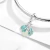 Collar con dije de luciérnaga verde con brillo en la oscuridad y baño de plata 925