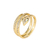 Anillo Serpiente Strass (Plata 925) - comprar online