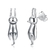 Aros Gatitos ( Baño Plata 925 )