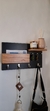 Perchero & portallaves con cartero BLACK AND WOOD - tienda online