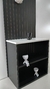 Mudroom Ranurado - NEGRO Y BLANCO