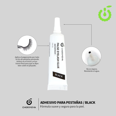 Pegamento para Pestañas Black/Negro Postizas Cherimoya