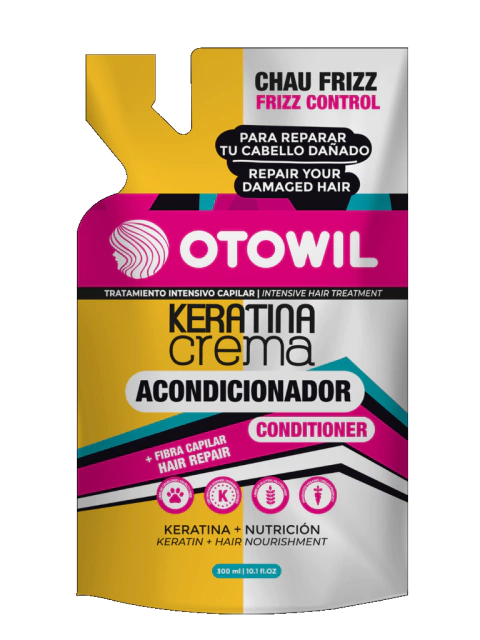 Acondicionador Keratina en Crema x 300 gr doypack Otowil