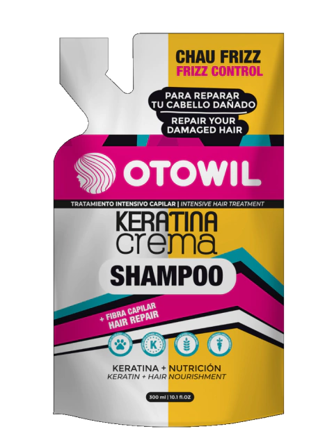 Shampoo Keratina en Crema x 300 gr doypack Otowil - comprar online