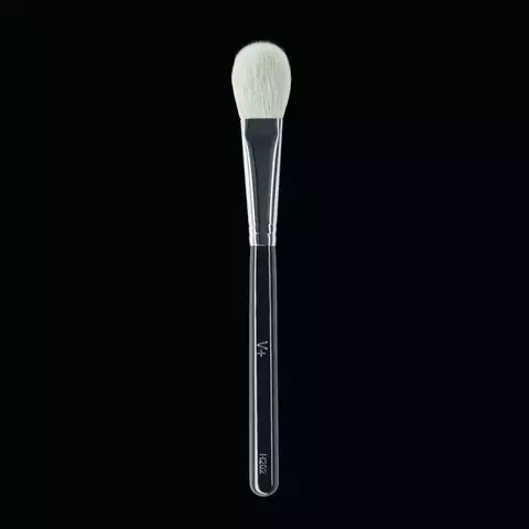 Brocha plana de fibra duo (sintetica/natural) iluminador/polvo H202