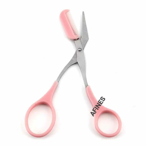 Tijera para cejas c/peine