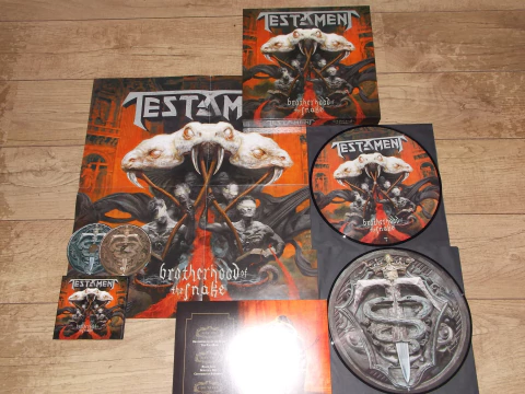 BOX TESTAMENT - BROTHERHOOD OF THE SNAKE - 2016 - PICTURE DISC DUPLO + CD DUPLO + POSTER - E+ - IMPORT