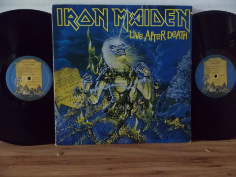 LP IRON MAIDEN - LIVE AFTER DEATH - DUPLO 02 LPS - 1986