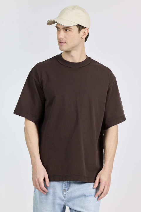 ULTRA PREMIUM JERSEY OVERSIZED TEE RAW EDGE - comprar online
