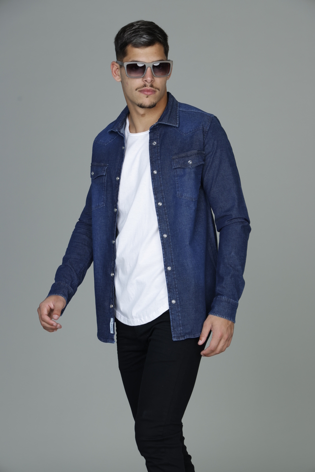 Camisa Denim Blue Saint thumbnail 2