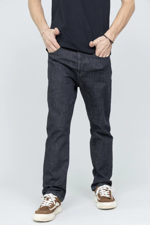 PANTALON DENIM BLACK RAW - comprar online