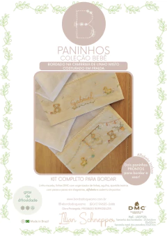 Kit de Bordado Paninhos - Coleção Bebê
